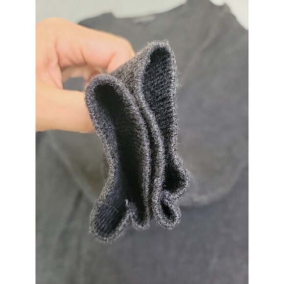 Hart Schaffner Marx V Neck Sweater Mens LT Tall Charcoal Merino Stretch Preppy - Picture 6 of 13